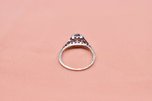Load image into Gallery viewer, Vintage 18K White Gold Art Deco Old European Cut Diamond Engagement Ring