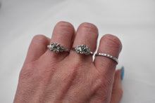 Load image into Gallery viewer, Reserved Listing for Three Items Platinum 1.20cts Old European Cut Diamond Ring, Art Deco Diamond Band, &amp; Illusion Art Deco Diamond Ring
