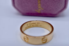 Load image into Gallery viewer, Reserved Listing First Payment 18K Yellow Gold Cartier Mens Love Ring
