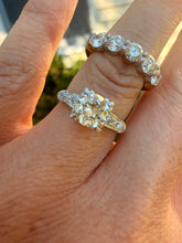 Load image into Gallery viewer, Reserved Listing Platinum Art Deco 1.05cts Center Old European Cut Diamond Accented Engagement Ring
