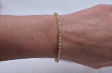 Load image into Gallery viewer, Reserved Listing 2.00cts 14K Yellow Gold Diamond Tennis Bracelet
