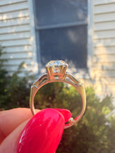 Load image into Gallery viewer, Reserved Listing Platinum Art Deco 1.05cts Center Old European Cut Diamond Accented Engagement Ring
