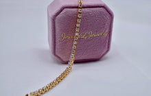 Load image into Gallery viewer, Reserved Listing 2.00cts 14K Yellow Gold Diamond Tennis Bracelet
