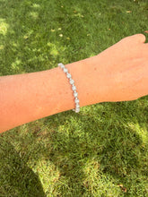 Load image into Gallery viewer, Reserved Listing Vintage 10 karat white gold 3.50cts Natural Diamond Tennis Bracelet
