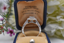 Load image into Gallery viewer, Custom Made Diamond Halo Engagement Ring
