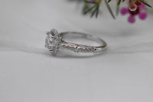 Load image into Gallery viewer, Custom Made Diamond Halo Engagement Ring
