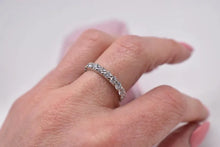 Load image into Gallery viewer, 14K White Gold Vintage 2.00cts Natural Diamond Eternity Band
