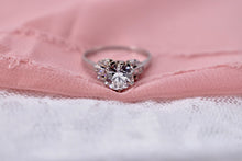 Load image into Gallery viewer, Reserved Listing for Three Items Platinum 1.20cts Old European Cut Diamond Ring, Art Deco Diamond Band, &amp; Illusion Art Deco Diamond Ring
