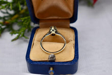 Load image into Gallery viewer, Vintage 14K Yellow Gold Edwardian Old European Cut Diamond Engagement Ring
