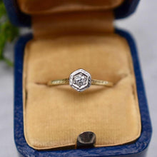 Load image into Gallery viewer, Vintage 14K Yellow Gold Edwardian Old European Cut Diamond Engagement Ring
