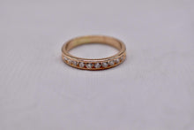 Load image into Gallery viewer, Vintage 14K Yellow Gold Channel Set 0.30cts Diamond Wedding Band
