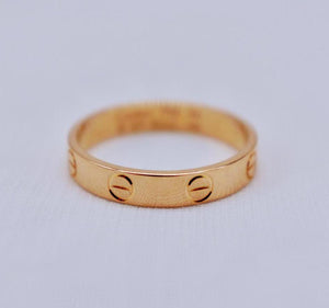 Cartier 18k Yellow Gold Love Classic Ring