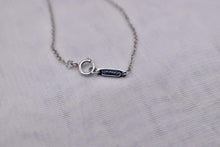 Load image into Gallery viewer, Tiffany &amp; Co Platinum Single Diamond Minimalist Necklace
