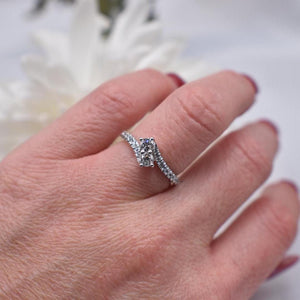 Ever Us 14K White Gold Two Stone Diamond Ring