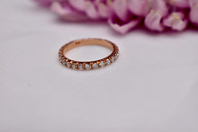 Load image into Gallery viewer, Vintage Heidi Gibson 14K Rose Gold Diamond Eternity Band
