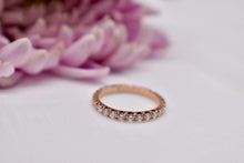 Load image into Gallery viewer, Vintage Heidi Gibson 14K Rose Gold Diamond Eternity Band
