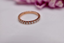 Load image into Gallery viewer, Vintage Heidi Gibson 14K Rose Gold Diamond Eternity Band
