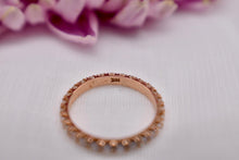 Load image into Gallery viewer, Vintage Heidi Gibson 14K Rose Gold Diamond Eternity Band
