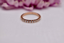 Load image into Gallery viewer, Vintage Heidi Gibson 14K Rose Gold Diamond Eternity Band
