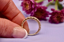Load image into Gallery viewer, Vintage 14K Yellow Gold 1.00cts Diamond Anniversary Band
