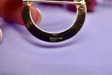 Load image into Gallery viewer, Tiffany &amp; Co 14K Yellow Gold 1950s Vintage Fancy Circle Style Brooch
