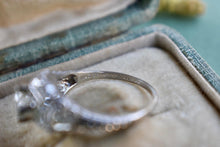 Load image into Gallery viewer, Art Deco Platinum Old European Cut Mazer 0.68cts Diamond Engagement Ring
