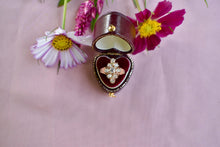 Load image into Gallery viewer, Victorian 14K Rose Gold Cluster Old Mine Cut Diamond Navette Ring
