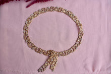Load image into Gallery viewer, Rare 18K Rose Gold Retro 1950&#39;s Transitional Cut Diamond Floral Filigree Necklace
