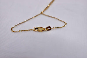 14K Yellow Gold Vintage Tear Drop Shape Ballerina Halo Statement Diamond Necklace