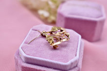Load image into Gallery viewer, Art Nouveau 14K Yellow Gold Dove Garnet &amp; Enamel Brooch or Necklace

