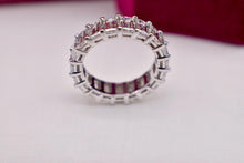 Load image into Gallery viewer, Beautiful Platinum Emerald Cut 6.00cts Natural Diamond Eternity Band
