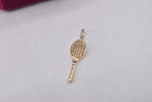 Load image into Gallery viewer, Vintage 14K Yellow Gold Tennis Racket Charm
