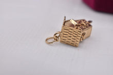 Load image into Gallery viewer, Vintage 1950s 14k Gold Movable Mechanical 3D Cuckoo Clock Charm
