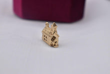 Load image into Gallery viewer, Vintage 1950s 14k Yellow Gold Animated Wedding Chapel Charm With Bride &amp; Groom Inside
