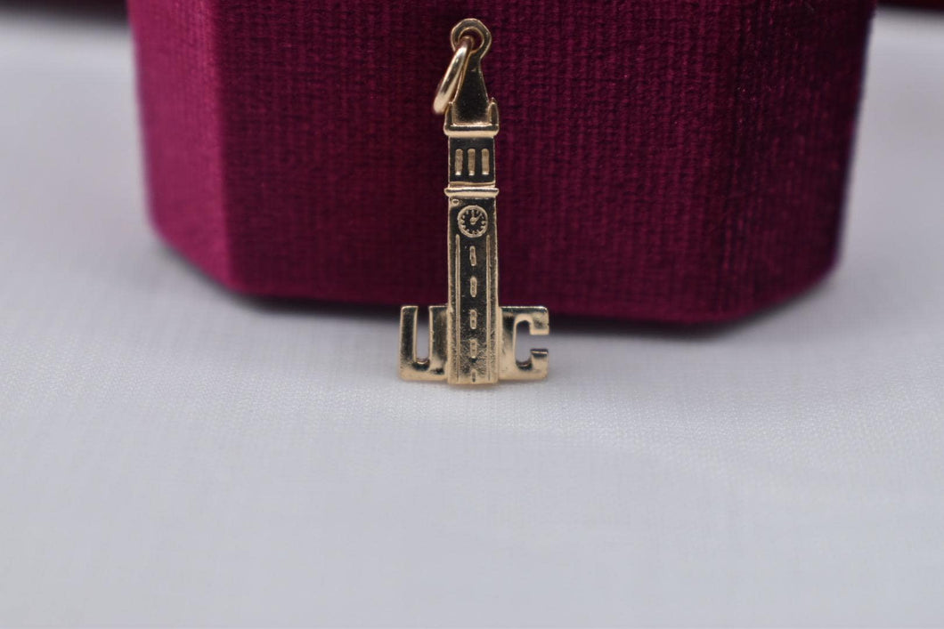 Vintage 14K Yellow Gold UC Berkeley Clock Charm