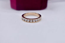 Load image into Gallery viewer, Vintage 14K Yellow Gold Channel Set 1.10cts Diamond Wedding Band
