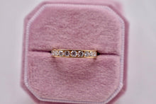 Load image into Gallery viewer, Vintage 18K Yellow Gold Channel Set 0.88cts Diamond Wedding Band

