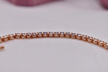 Load image into Gallery viewer, One 14K Rose Gold Brand New 2.00cts Natural Diamond Tennis Bracelet
