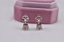 Load image into Gallery viewer, 18K White Gold Round Natural Diamond Screw Back Stud Earrings 1.28cts
