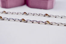 Load image into Gallery viewer, Beautiful Vintage Authentic Pre Loved TCO Sterling Silver and 18K Yellow Gold 16" Curb Link Necklace
