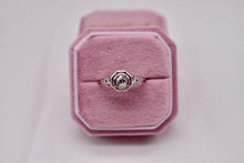 Load image into Gallery viewer, Vintage 18K White Gold Art Deco Octagon Old Mine Cut Diamond Ring
