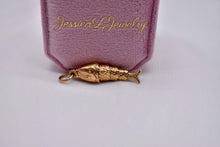 Load image into Gallery viewer, 18K Yellow Gold Moveable Articulating Fish Pendant/Charm
