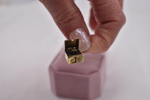 Load image into Gallery viewer, 14K Yellow Gold Animated Record Player Vintage Charm or Pendant

