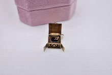 Load image into Gallery viewer, 14K Yellow Gold Animated Record Player Vintage Charm or Pendant
