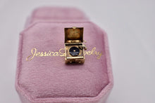 Load image into Gallery viewer, 14K Yellow Gold Animated Record Player Vintage Charm or Pendant

