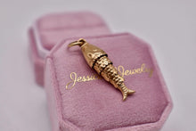 Load image into Gallery viewer, 18K Yellow Gold Moveable Articulating Fish Pendant/Charm
