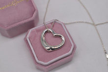 Load image into Gallery viewer, Preloved Vintage TCO Genuine Elsa Peretti Open Heart Necklace Sterling Silver
