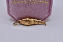 Load image into Gallery viewer, 18K Yellow Gold Moveable Articulating Fish Pendant/Charm
