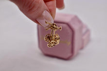 Load image into Gallery viewer, 14K Yellow Gold Animated Rickshaw Vintage Charm or Pendant
