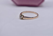 Load image into Gallery viewer, Victorian 14K Gold Classic Solitaire Old Mine Cut Diamond Engagement Ring 0.36cts
